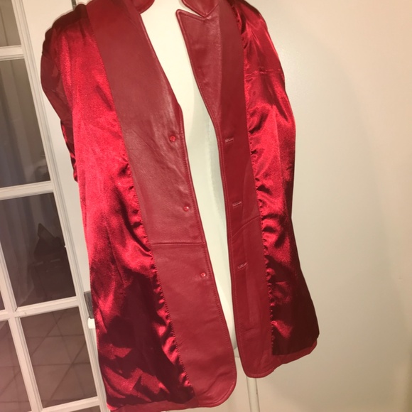 WilsonsLeather red sports coat jacket - Picture 10 of 16